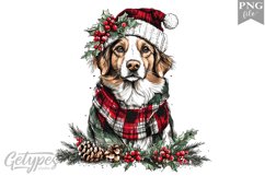 Christmas Dog Clipart Design - High Quality 300 Dpi Product Image 1