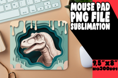 RADIANT mouse mat Sublimation Ideas, Cute Dino Product Image 1