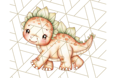 Cute Cartoon Dinosaur Clipart PNG, Prehistoric Animals PNG Product Image 4