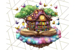 Bright Floating Island PNG Clipart for Fantasy Worlds & Maps Product Image 4