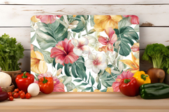 Watercolor Tropical Flower Cutting Board | Cutting Board png Product Image 2