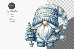Christmas Gnome clipart, Winter clipart, Gnome clipart Product Image 1