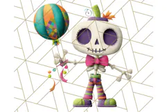 Colorful Halloween Clipart PNG, Cute Kids & Candy Clip Art Product Image 4