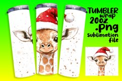 Unique 20oz Sublimation Design , Christmas Animals Product Image 1