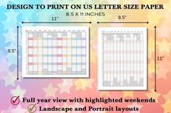 2027 Yearly at a Glance - Canva Template Product Image 2