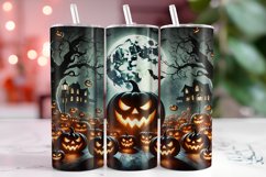 Halloween Pumpkins Tumbler Wrap | Sublimation | Tumblers Product Image 1