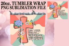 Uplifting Gift 20oz tumbler wrap, Cross Product Image 1