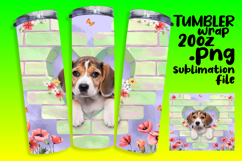20oz Tumbler Wrap for Unique Style , Cute Dog Product Image 1