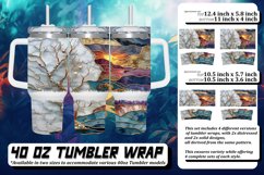 Glittery Wine Country Tumbler Wrap Pattern: Spring Subli Product Image 1