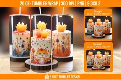 Cute Birthday Tumbler Wraps, Sublimation Wrap Product Image 1
