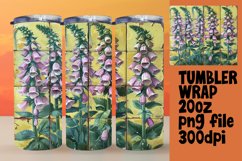 Chic Floral Fantasy 20oz Tumbler Wraps - Sublime Designs Product Image 1