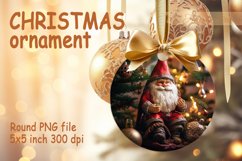 Christmas Ornament sublimation | Christmas gnome PNG Product Image 1