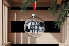 Acrylic Christmas Ornament Mockup , christmas ornament mocku Product Image 1