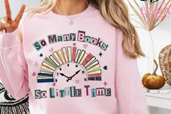 So Many Books So Little Time Png, Sublimation Design, Bookis Product Image 3