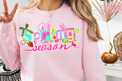 Spring Season png, Spring Coquette bow PNG, Preppy spring pn Product Image 1