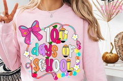 Happy 100 Days of School Coquette Png 100 Days of School PNG Product Image 2