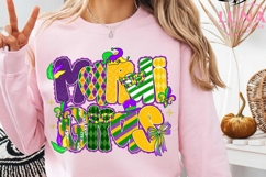 Brushstroke Mardi Gras PNG, Fleur De Lis Coquette PNG Product Image 4