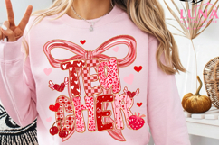 Preppy Teacher Valentine Png Bundle, Coquette Teach Png Product Image 5