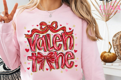 Preppy Valentine PNG, Pink Red Heart Coquette Design Product Image 5