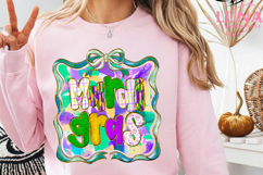 Mardi Gras Carnival PNG, Coquette Bow, Mardi Gras Y’all Png Product Image 3