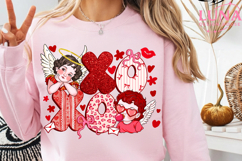 Cupid XOXO Valentine Png, Preppy Valentines Day Png Product Image 1