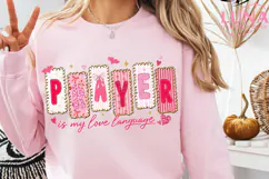 Prayer Is My Love Language PNG, Christian Valentines Png Product Image 5
