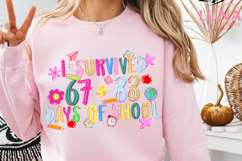 Happy 100 Days of School Png, 100 Days of School Png Product Image 4