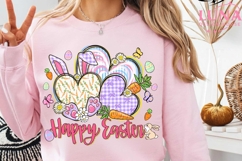 Happy Easter PNG, Coquette Easter Bunny Png, Retro Easter Product Image 2