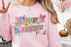 He Is Risen Preppy Gold Foil Easter Png Easter Png Hand Draw Product Image 2