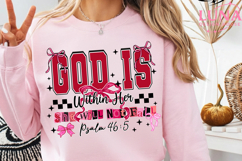 God Is Within Her She Will Not Fall, Coquette Christian Png Product Image 4