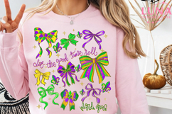 Let The Good Times Roll png, Mardi Gras Bow Png Product Image 4