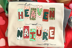 Let Heaven and Nature Sing PNG, Whimsical Christmas Png Product Image 1