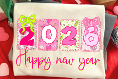 Happy New Year Png, New Year Png, Disco Ball Png, Hello 2026 Product Image 2