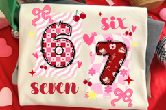 Six Seven Valentine PNG Funny Trendy Meme Sublimation Design Product Image 3