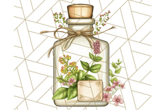Cottagecore Apothecary PNG Clipart, Rustic Potions &amp; Herbs Product Image 4