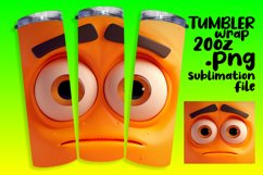 Playful Emoji Cartoon Tumbler Design - Sublimation 20oz Product Image 1