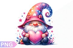 Valentine&#039;s Day Gnome Clipart - Gnome Sublimation PNG Design Product Image 1