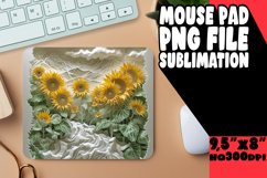 3D Flower Hole Mouse Pad Sublimation for Cups PNG Product Image 1