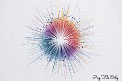 Happy New Year Fireworks Clipart PNG Product Image 1