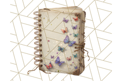 Cottagecore Butterfly and Book PNG Clipart Reading Elements Product Image 4
