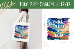 Colorful Sky Illustration, Brave Enough To Dream Print Product Image 1