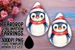 Stylish Teardrop Design for Sublimation Projects , Christmas Product Image 1