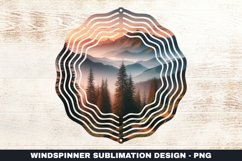 Mountains Wind Spinner Sublimation Design Product Image 1