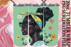 Vibrant Melanin: Watercolor Tumbler Wrap - Summer Style Product Image 1