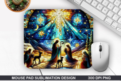 Mouse Pad Sublimation, Jesus Mouse Pad PNG Design Product Image 1