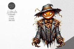 Halloween clipart, Scarecrow clipart, Autumn clipart Product Image 1
