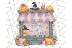Halloween Candy Shop Clipart PNG, Trick or Treat Clip Art Product Image 4