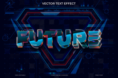Future 3D Vector Text Effect Template Product Image 1