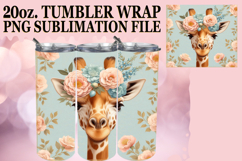 PRESENT OF LOVE 20oz TUMBLER WRAP, Giraffe Product Image 1