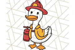 Goose Occupation Clipart PNG, Cute Job-Themed Graphics Product Image 4